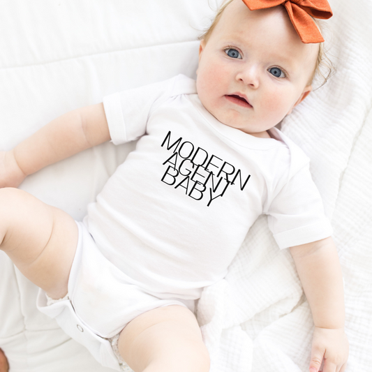 Modern Agent Baby White and Tan