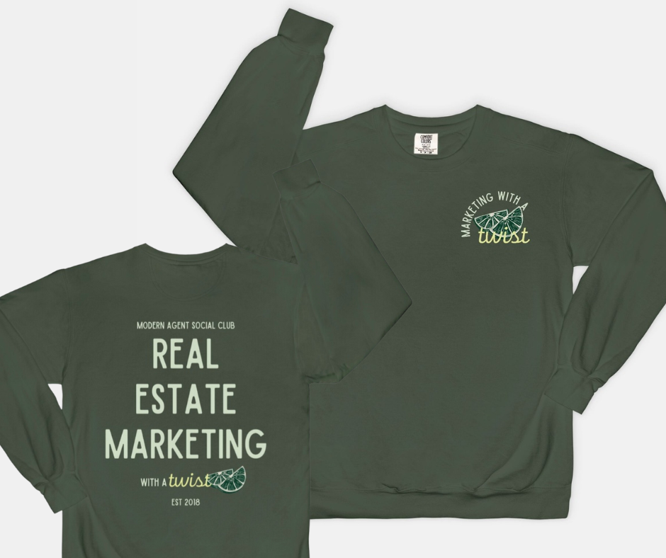 Marketing with a Twist Front and Back Crew