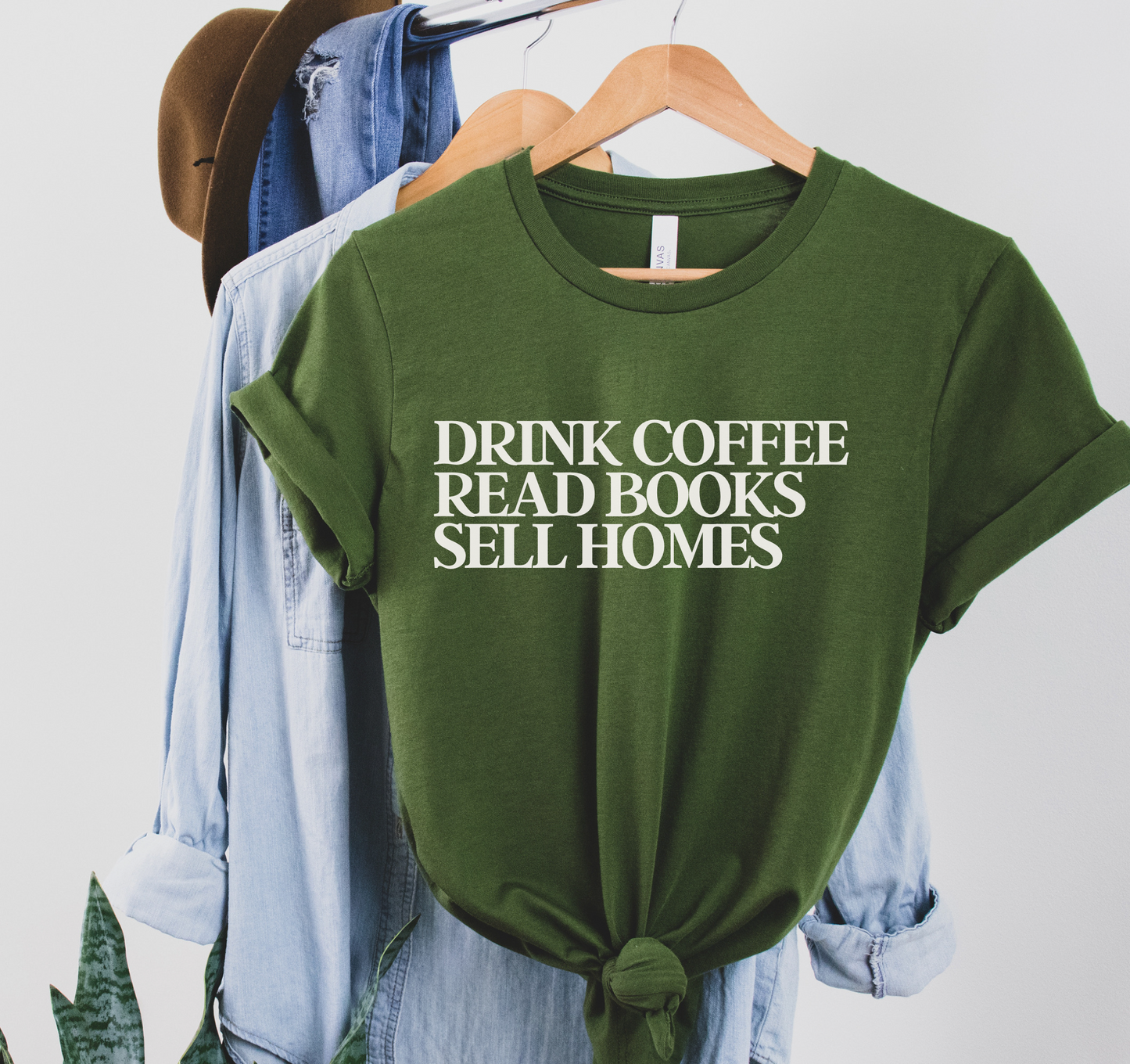 Drink Coffee Read Books Sell Homes Tee