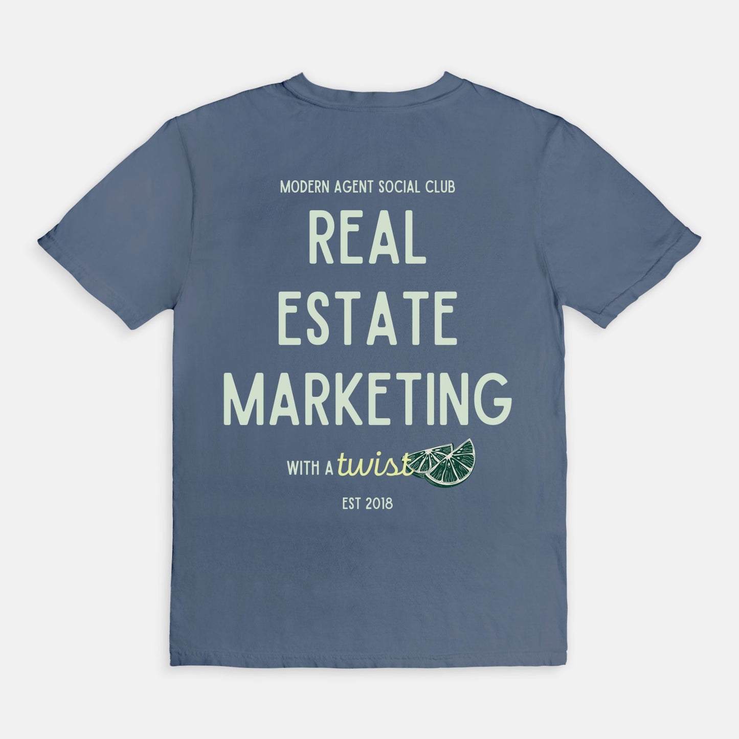 Marketing with a Twist Front and Back Tee