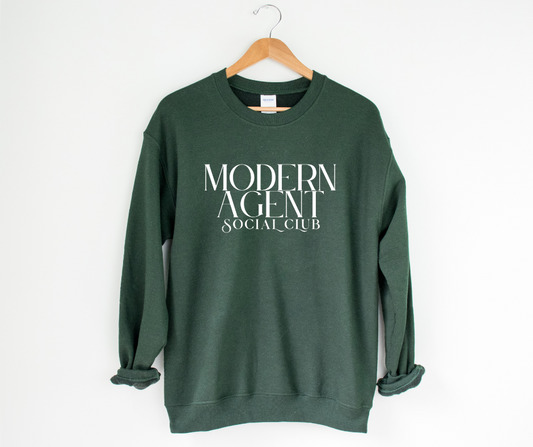 Modern Agent Social Club Crew (Black, Green)